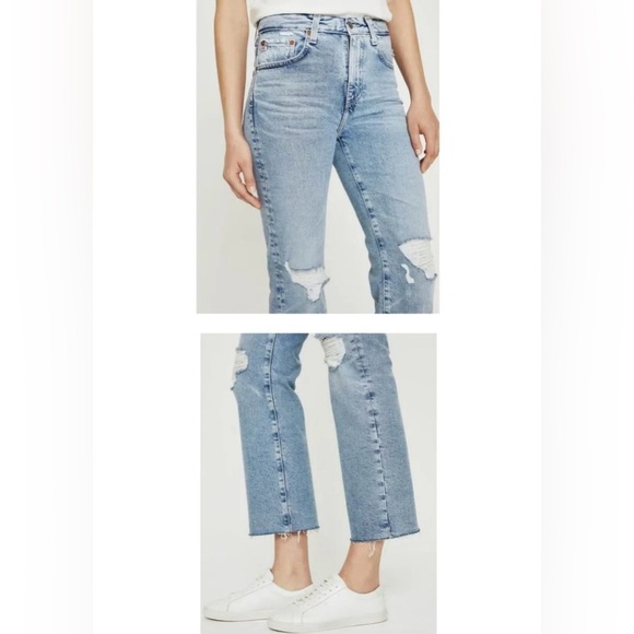 Adriano Goldschmied Kinsley 360° AG-ED™ HIGH-RISE POP CROP Jeans - Picture 4 of 14